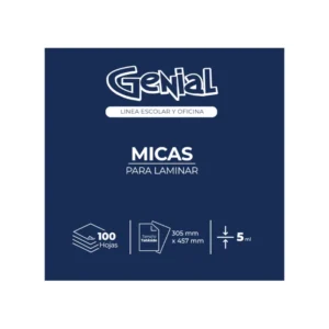 Lamina Tabloide 5Ml Paquete100 Genial