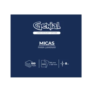Lamina Tabloide 8Ml Paquete100 Genial