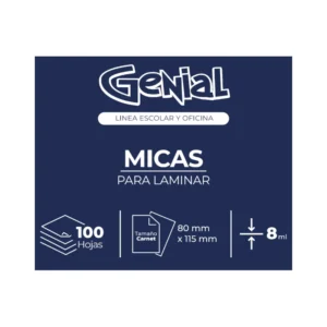 Lamina Carnet 8Ml Paquete100 Genial