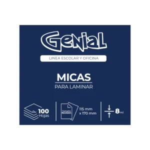 Lamina Revision 8Ml Paquete100 Genial