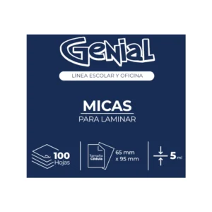Lamina Cedula 5Ml Paquete100 Genial