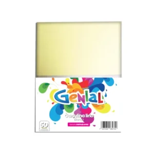 Cartulina Tama?o Carta Paquete50 Lino Crema