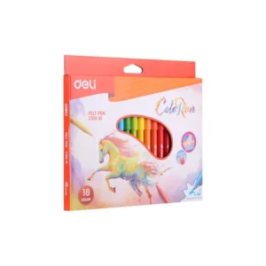 Marcador Escolar Deli Paquete 18 Color Run