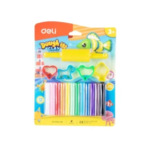 Plastilina 12 Colores Deli Con Moldes