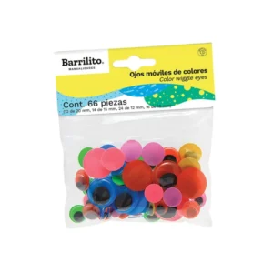 Ojos Moviles Paquete 66 Tama?os Surtido Colores Barrilito