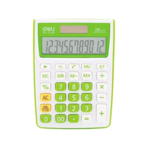 Calculadora Deli Escritorio 12 Digitos Verde
