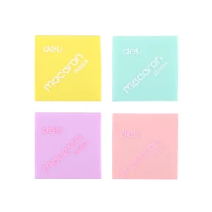 Borrador Deli Macaron Cuadrado Colores Neon