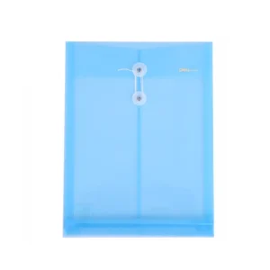 Sobre Plastico A4 Con Cordon Vertical Azul Deli