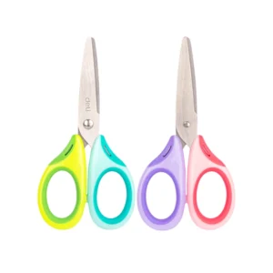 Tijera 5 1/3  Escolar Deli Surt Neon Blister