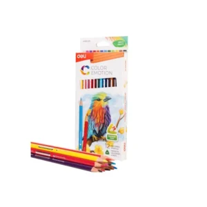 Lapiz Color Largo Pqt12 Deli Triangular