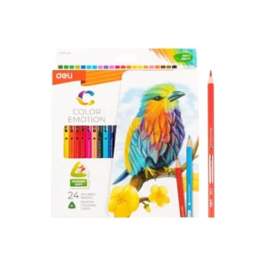 Lapiz Color Largo Deli Paquete 24 Triangular