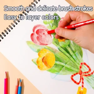 Lapiz Color Largo 24 Colores Deli Triangular Color Run