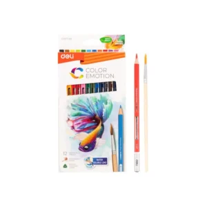 Lapiz Color Largo 12 Colores Deli Acuarela