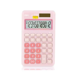 Calculadora Deli Bolsillo 12Digitos Solar Bateria Surtido