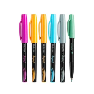 Marcador Brush Base Agua Paquete 6 Deli Inspira