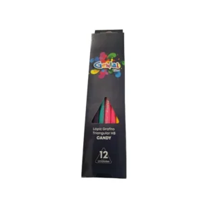 Lapiz Grafito Hb Paquete12 Triangular Genial Candy Max