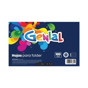 Hojas para Folder Tama?o Carta 100 Hojas Genial