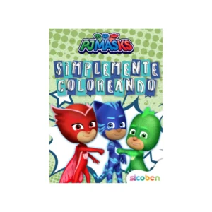 Libro De Actividades Simplemente Coloreo Con Pj Maks 24 Pag