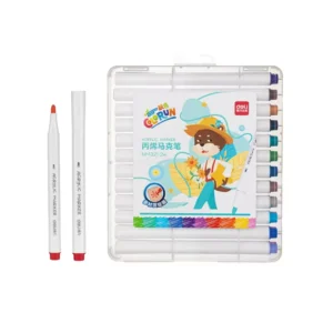 Marcador Acrilico Deli 24 Colores Toda Superficie