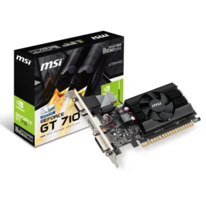 Tarjeta De Video 1Gb Pcie-Msi Dl-Dvi/Hdmi Ddr3 Geforce Gt710 Low Profile