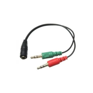 Cable De Audio Con Plug 3.5mm Tipo Hembra A Macho Dual Mic Imexx