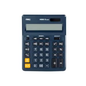 Calculadora Deli Escritorio 12 Dig Grande Azul