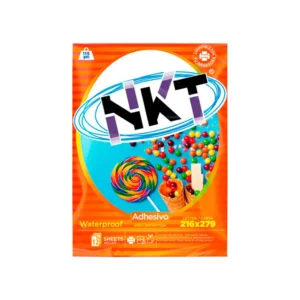 Papel Foto 8.5X11 12Hjs Glossy 115Gr C/Adhesivo En Bolsa Nkt