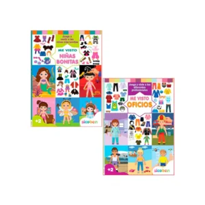 Libro De Actividades Me Visto Oficios Y Ni?as Bonitas 32 Pag