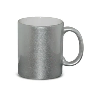 Taza Ceramica Para Sublimar 11Oz Perlada Plata