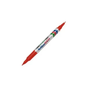Marcador Artline Doble Punta Rojo Ek-041T