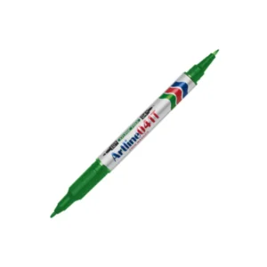 Marcador Artline Doble Punta Verde Ek-041T