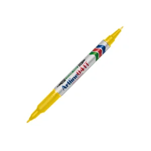 Marcador Artline Doble Punta Amarillo Ek-041T