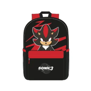 Mochila Sonic 17  Shadow The Hedgehog  Print Con Bolsillo Para Laptop