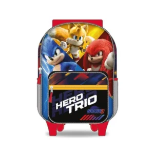 Mochila Con Rodos Sonic 16  Hero Trio P1035