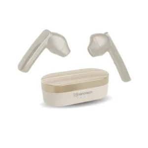 Audifono Nenotech Con Microfono Beige Inalambrico Bluetooth