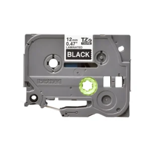 Cinta Brother Para Etiquetadora P-Touch Blanco-Negro 12Mm