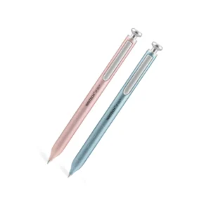 Boligrafo Writech Negro Paquete2 0.7Mm Retractil Metal Gel Cuerpo Negro/Blanco