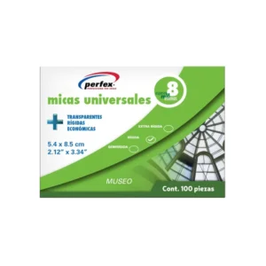 Lamina 5.4Cmx8.5Cm 8Ml Pqt100 Perfex Museo