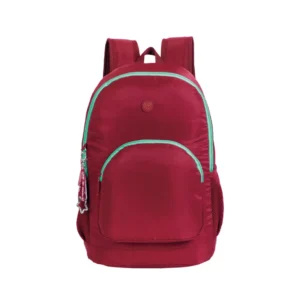 Mochila 16  Joy Cherry Star Con Llavero Y Bolsillo Para Laptop