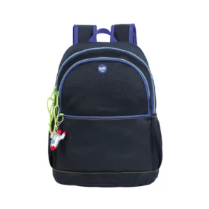 Mochila 16  Energy Rocket Negro Con Llavero Y Bolsillo Para Laptop