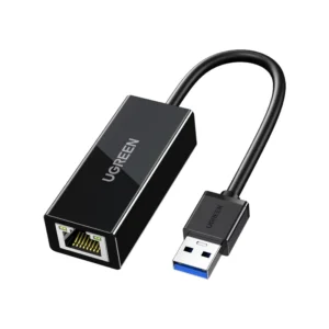 Adaptador Usb-A 3.0 A Gigabit Ethernet Rj45 10/1000Mbps Negro Cr111 Ugreen