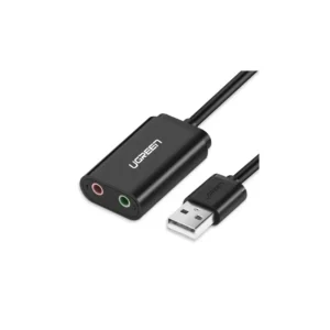 Adaptador Audio Usb-A 3.5Mm Doble Negrous205 Ugreen