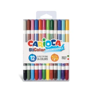 Marcador Escolar Paquete12 Carioca Doble Punta