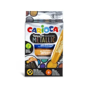 Tempera Carioca 6 Colores 10Gr Solida Met?lico