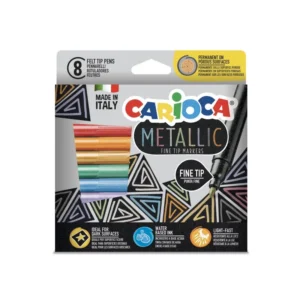 Marcador Escolar 8 Colores Carioca Met?lico