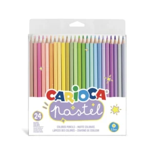 Lapiz Color Largo 24 Colores Pastel Carioca