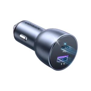 Cargador Para Carro 1Usb-A+1Usb-C Gris 42.5W Carga Rapida Ugreen