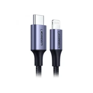 Cable Usb-C A Lightning 1.5M Trenzado Plateado Us304 Ugreen