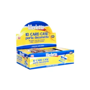 Porta Carnet Plastico Paquete 50 Con Clip Y Cord Rojo Merletto