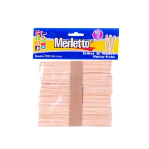 Paleta Natural Paquete50 11.4x1x0.2cm Merletto